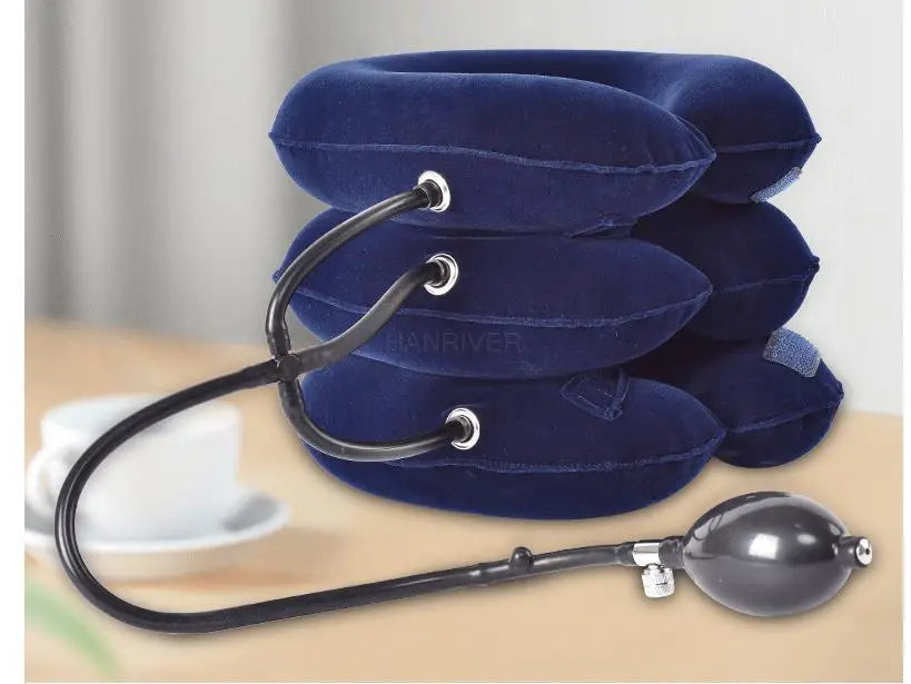 Inflatable Cervical Neck Brace – Stretch & Hot Compress Device