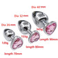 Crystal Metal Anal Beads Plug Set