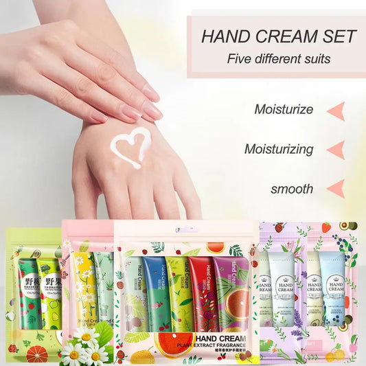 5PCS Hand Cream Travel Set – Shea Butter & Vitamin E
