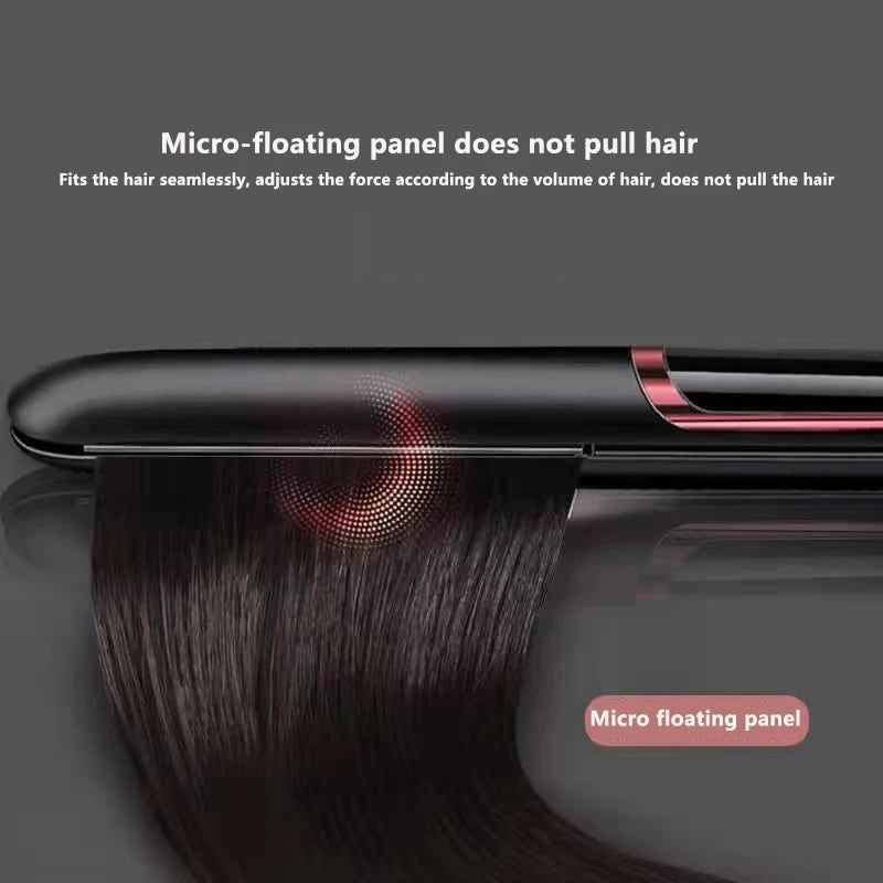 2-in-1 Hair Styler – Ceramic Straightener & Curling Comb