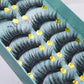 10 Pairs 3D False Eyelashes Natural