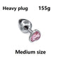 Crystal Metal Anal Beads Plug Set