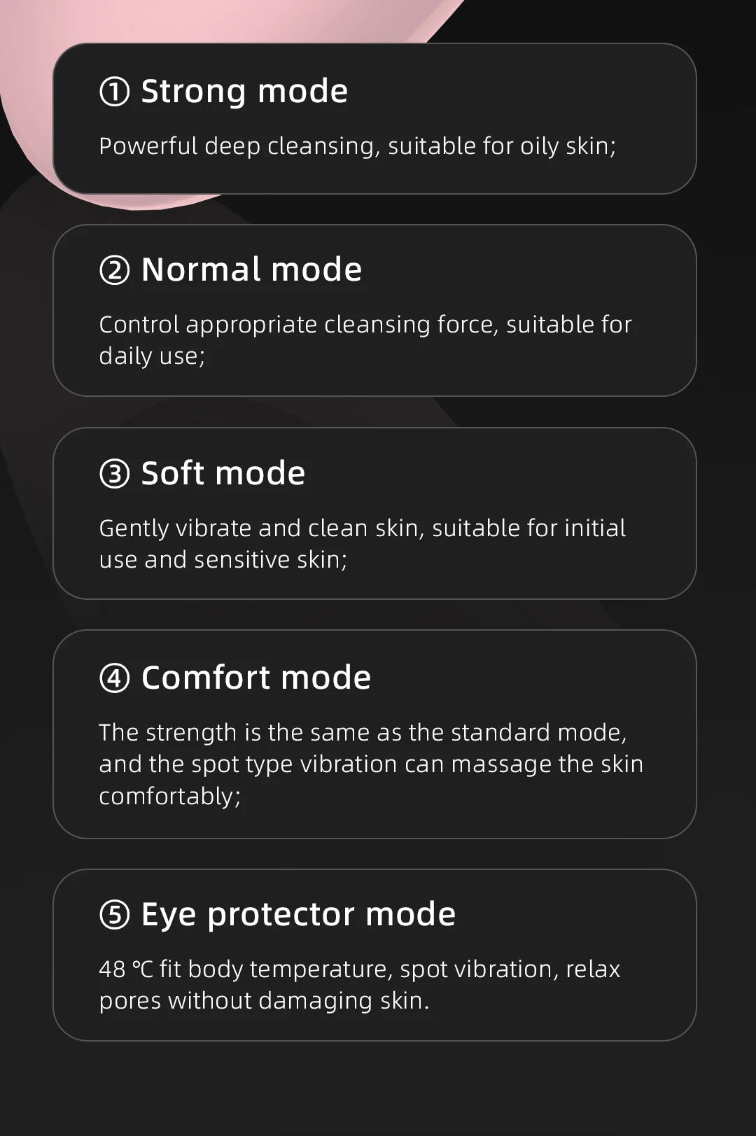 Sonic Heated Facial Cleansing Brush with Eye Massager