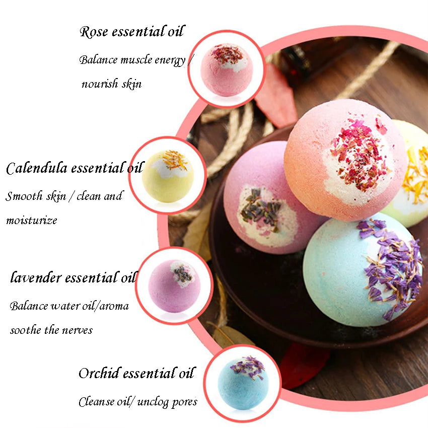 Essential Oil Bath Bomb Balls