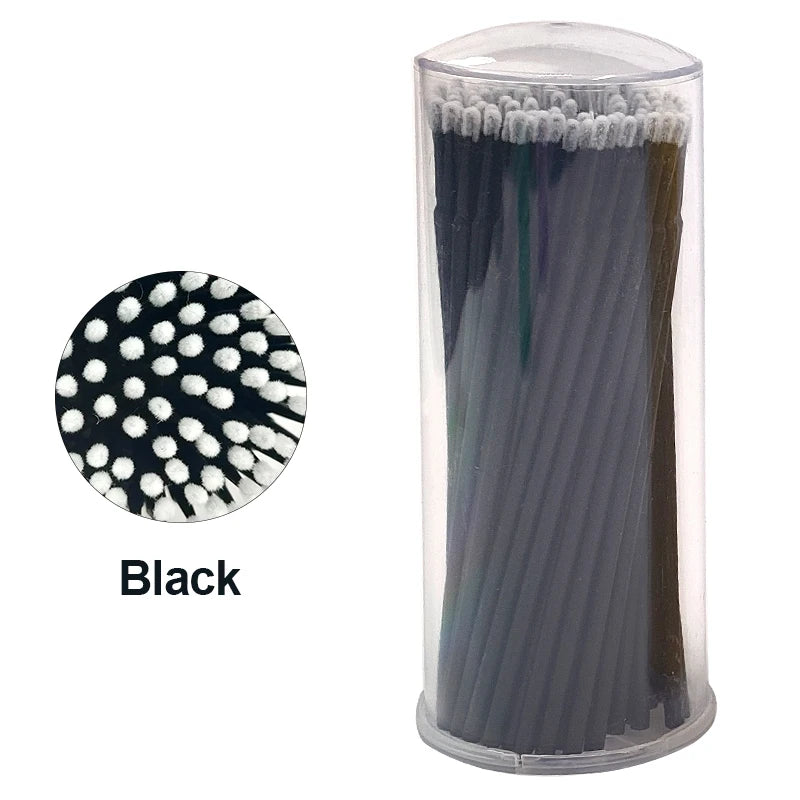 100PCS Eyelash Cleaning Swabs – Lash Extension & Glue Remover Tools