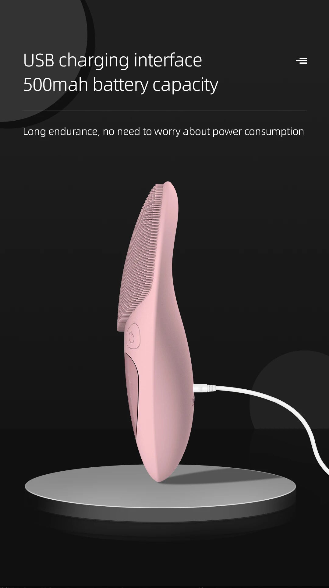 Sonic Heated Facial Cleansing Brush with Eye Massager - image 15