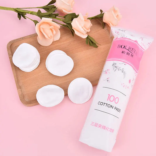 100pcs Cotton Pads Makeup Remover