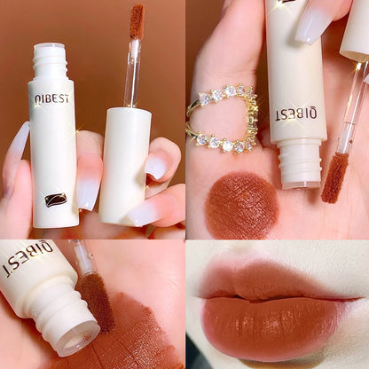 QIBEST 8 Colors Matte Lip Gloss – Waterproof Lip Tint