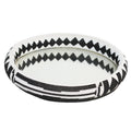 Beaded Tray with Mirror Black & White - main product image