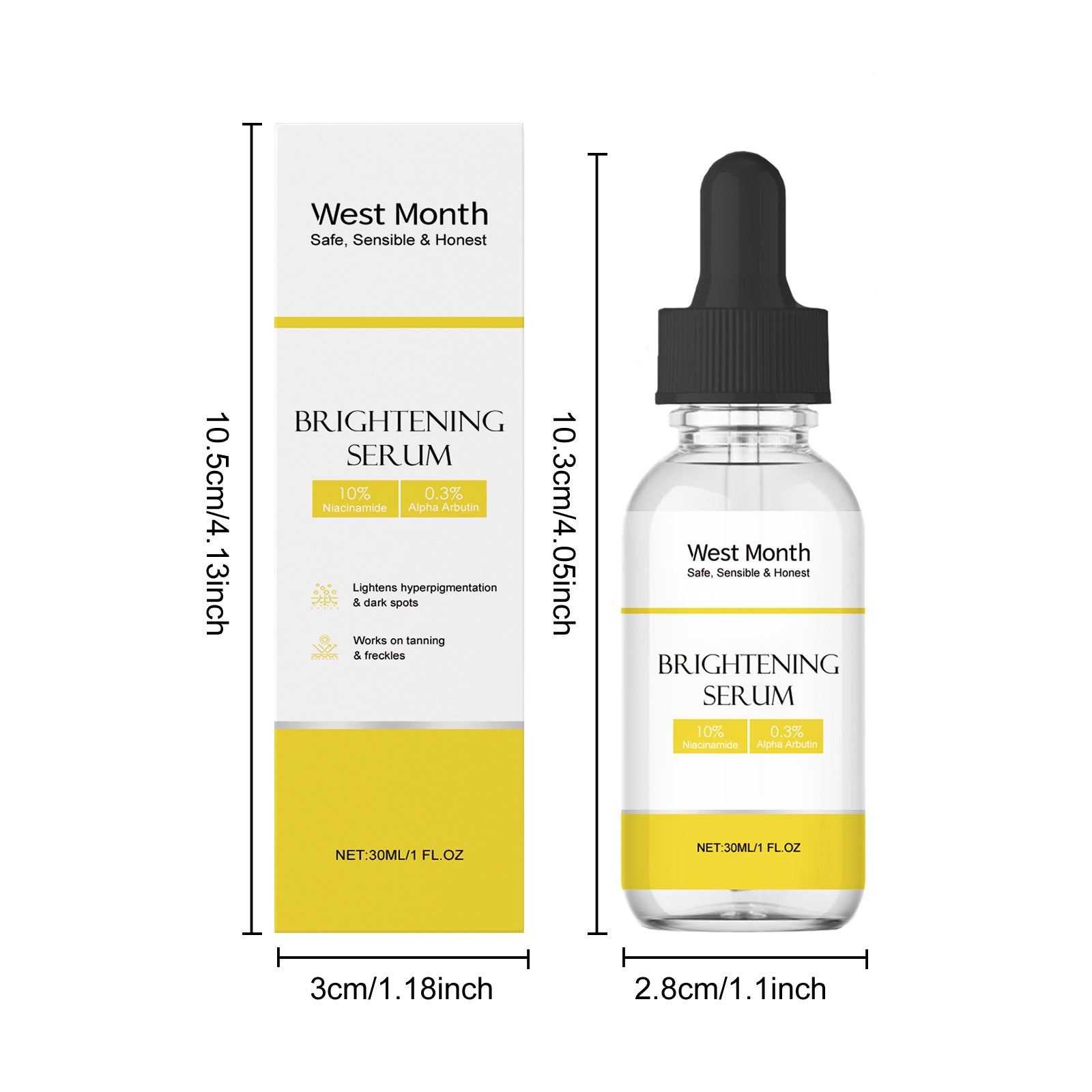 Niacinamide Facial Serum Fade Fine Line Moisturzing Brightening Rejuvenation Shrink Pores Fade Melanin Vitamin C Serum Skin Care