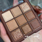Chocolate Blush & Eyeshadow Palette – 9 Colors