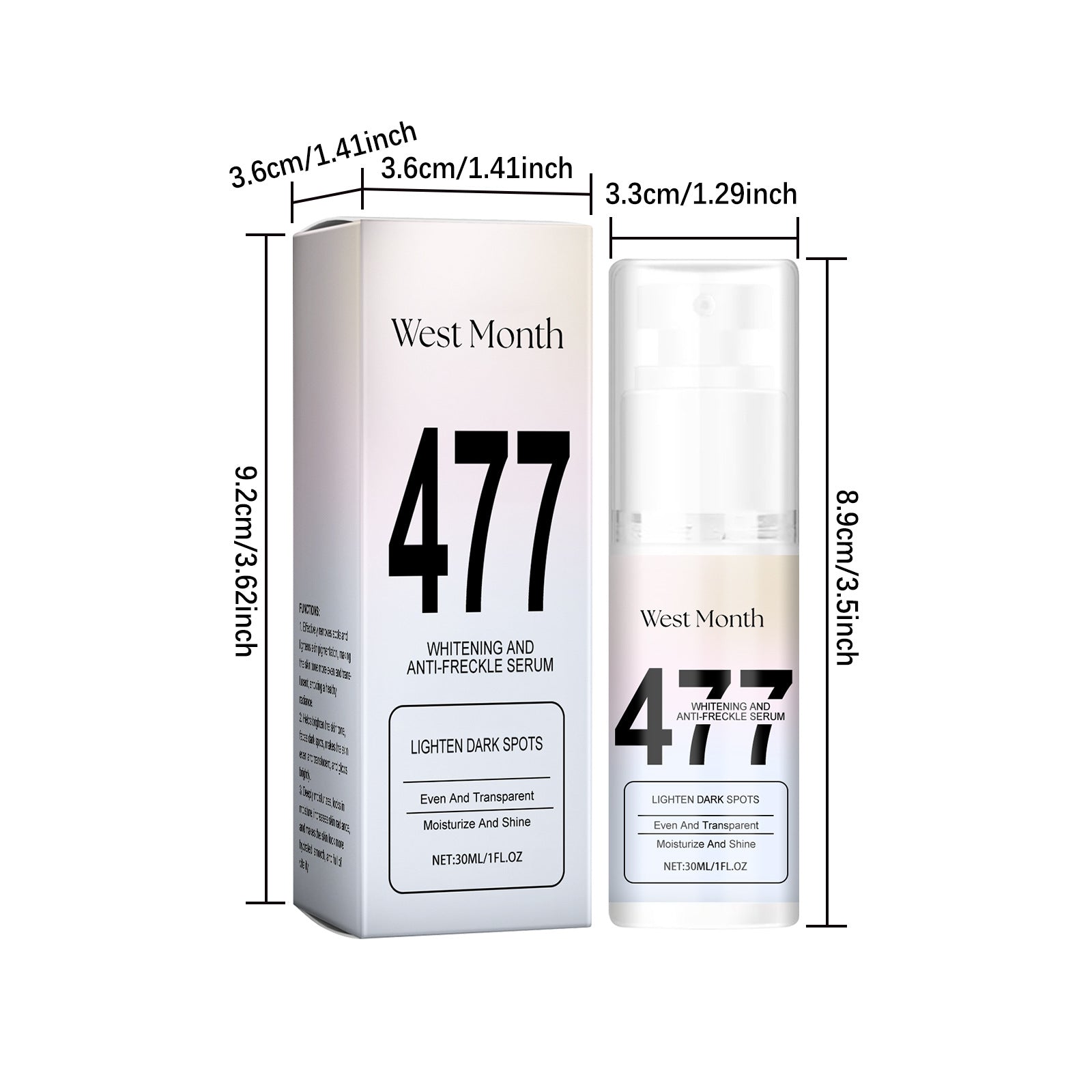 Niacinamide Facial Serum Fade Fine Line Moisturzing Brightening Rejuvenation Shrink Pores Fade Melanin Vitamin C Serum Skin Care