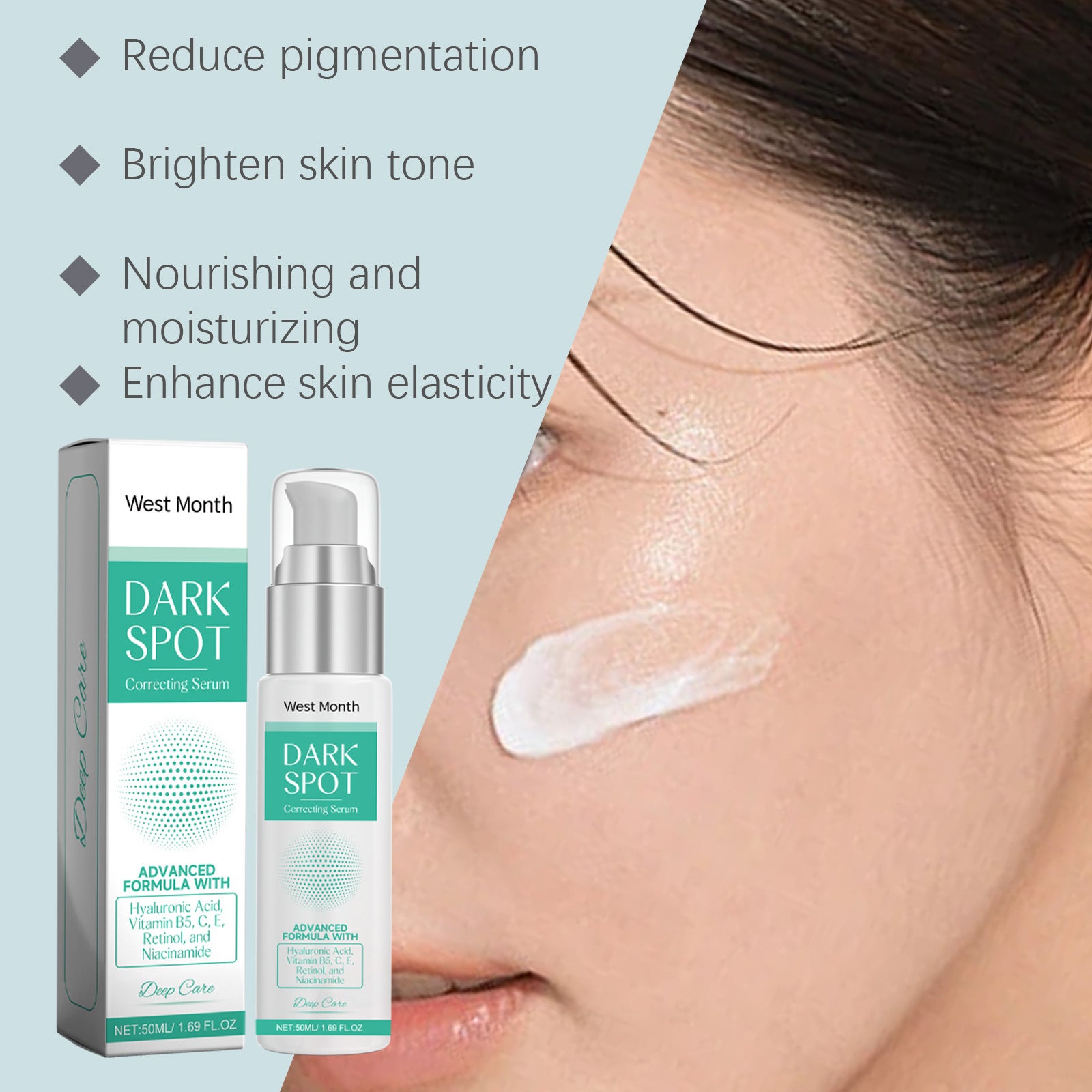 Niacinamide Facial Serum Fade Fine Line Moisturzing Brightening Rejuvenation Shrink Pores Fade Melanin Vitamin C Serum Skin Care