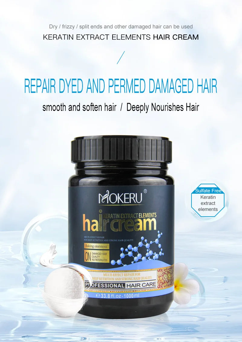 Keratin Hair Mask 5 Seconds Repair Damaged Hair Quality Improve Rough Restore Soft Hair Salon Conditioner Set 1000ml Shampoo