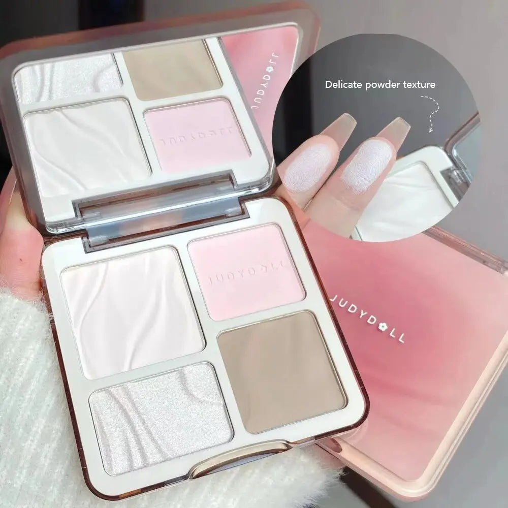 Judydoll Highlighter Palette – Long-Lasting Contour & Shimmer Makeup