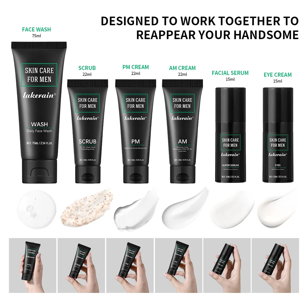 Men's Essential Skincare Routine Set