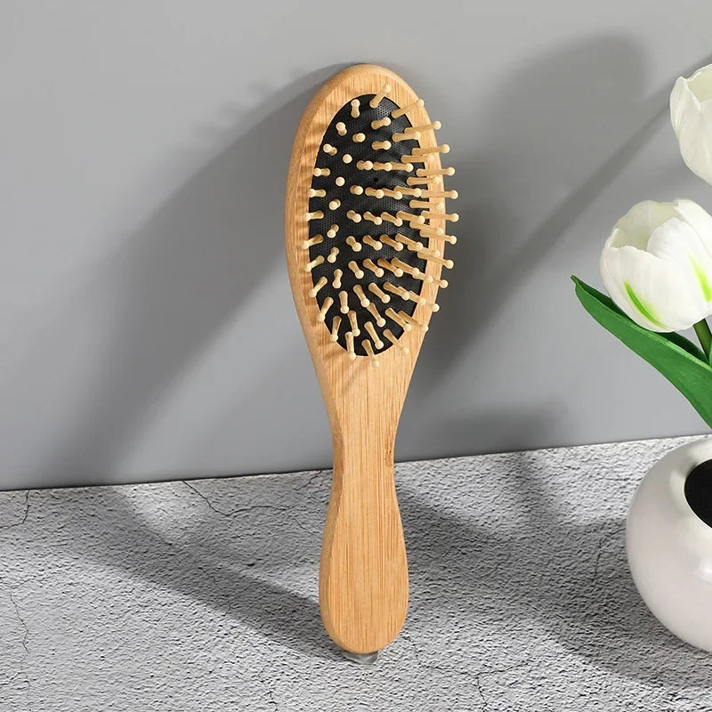 Bamboo Cushion Hair Brush – Scalp Massage Comb