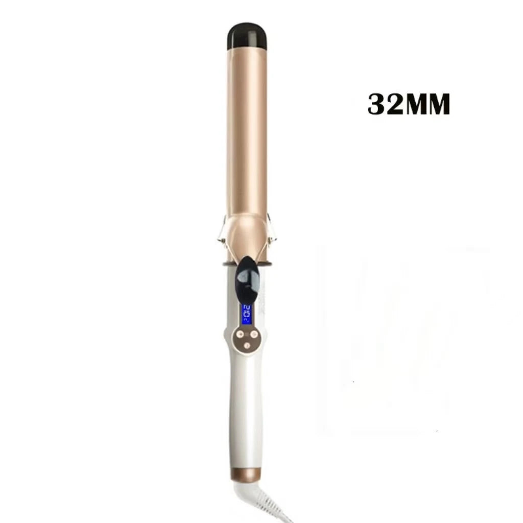 LCD Hair Curler Wand – Professional Curling Iron 9–38mm