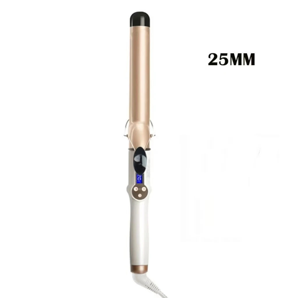 LCD Hair Curler Wand – Professional Curling Iron 9–38mm