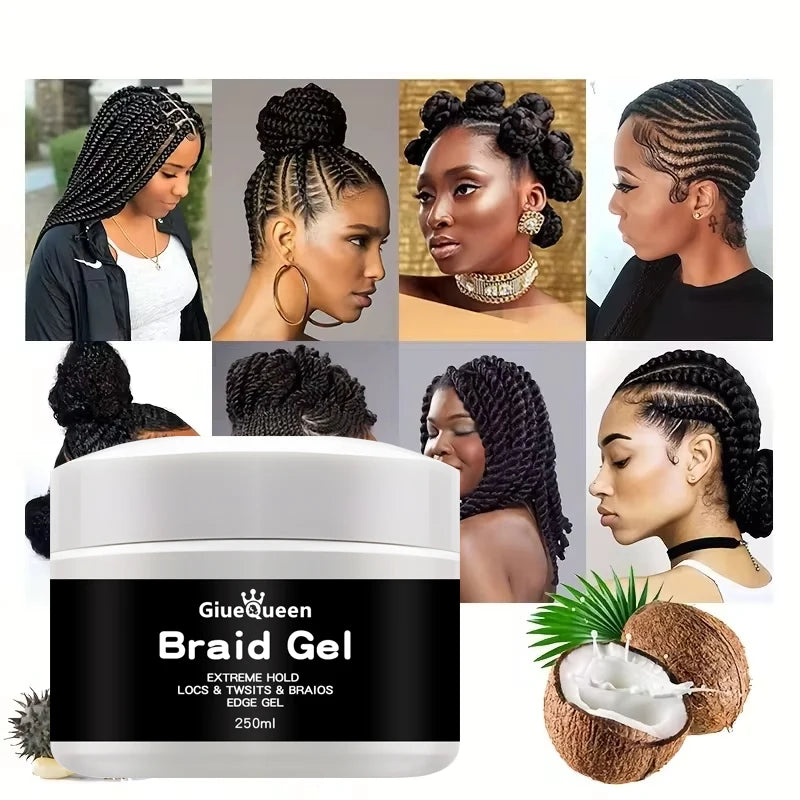 Strong Hold Braid Gel – Non-Flaking, Long-Lasting Braids