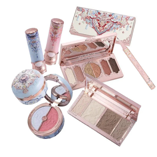 Flower Knows Butterfly Cloud Collar Makeup Set – Eyeshadow, Blush, Mascara (5pcs)