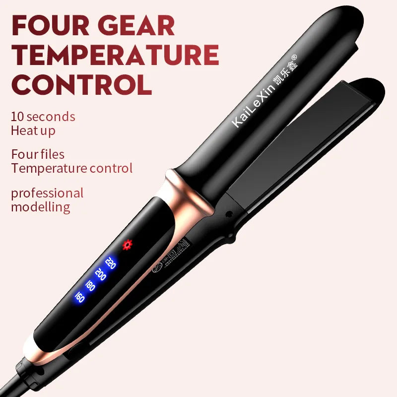 2-in-1 Hair Straightener & Curler – Wet/Dry Styling Tool