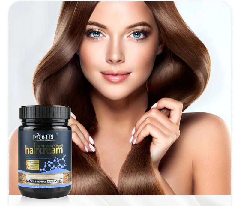 Keratin Hair Mask 5 Seconds Repair Damaged Hair Quality Improve Rough Restore Soft Hair Salon Conditioner Set 1000ml Shampoo