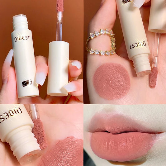 QIBEST 8 Colors Matte Lip Gloss – Waterproof Lip Tint