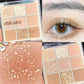 9-Color Eyeshadow Palette – Nude & Glitter Makeup