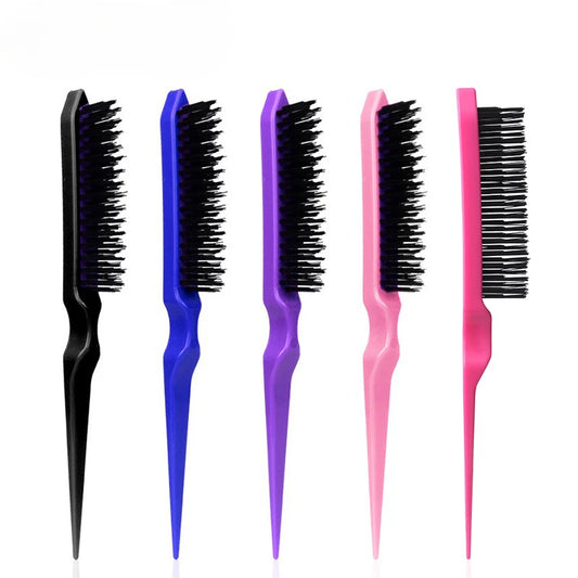 Salon Teasing Comb – Boar Bristle Backcombing Hairbrush