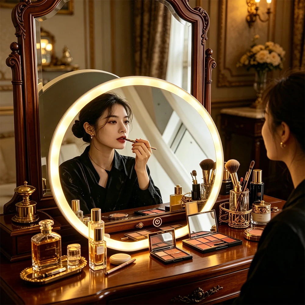 Round LED Vanity Mirror with Touch Control