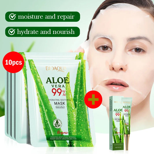 BIOAQUA Aloe Vera Face Masks (5/10pcs)