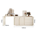 Modern Telescopic Vanity Table with Storage Cabinet