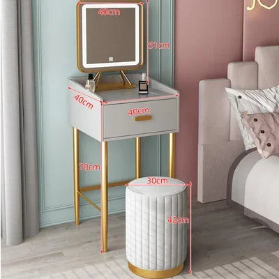 Light Luxury Small High-end Dressing Table Nordic Dressers Bedroom Furniture Modern Minimalist Creative Personality Makeup Table