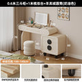 Foldable Hidden Vanity Desk with Mirror