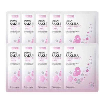 LAIKOU Sakura Face Mask – Moisturizing & Anti-Aging (10pcs)