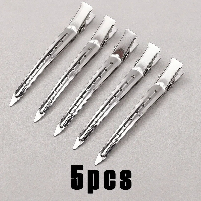 Hair Care Clips Stainless Steel Hairdress Section Headwear DIY Metal Hairpin Girls Duckbill Partition Positioning Hair Pins