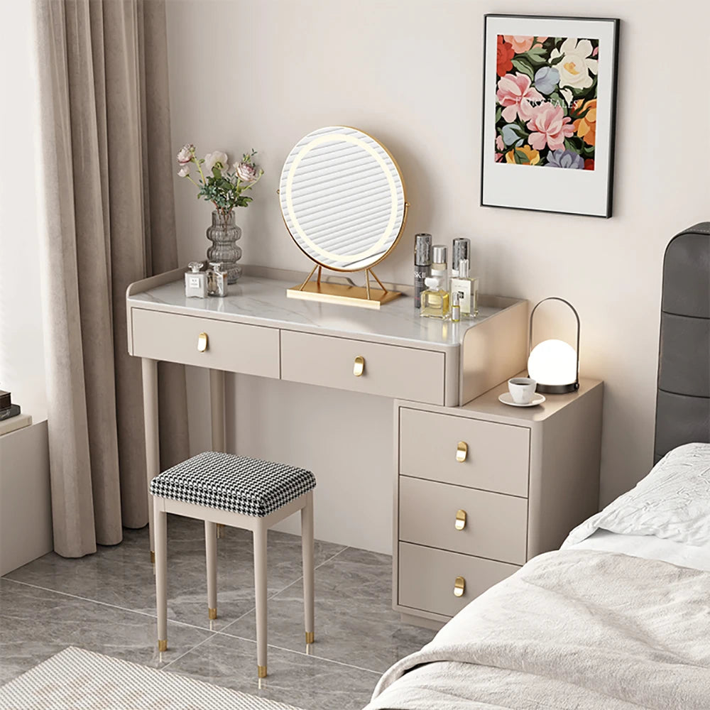 Makeup Dressing Vanity Table Organizer Drawers Modern Vanity Table Bedroom Table De Maquillage Avec Miroir Bedroom Furniture