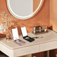 LED Light Makeup Mirror – Travel Compact & Foldable