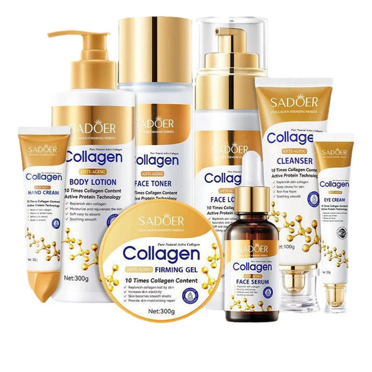 Collagen Skincare Set – Cleanser, Essence & Face Cream