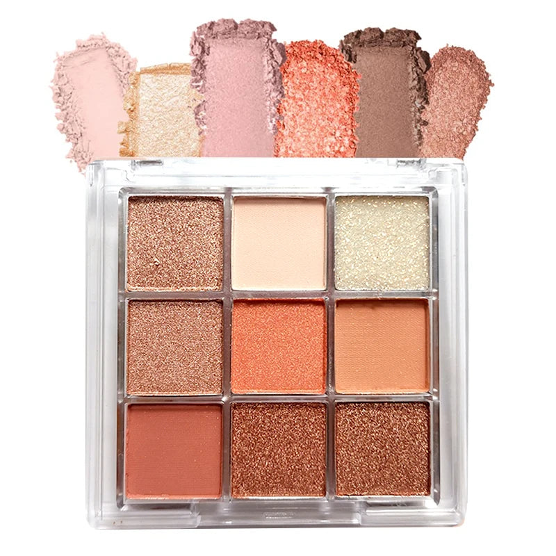 9 Color Glitter Eyeshadow Palette