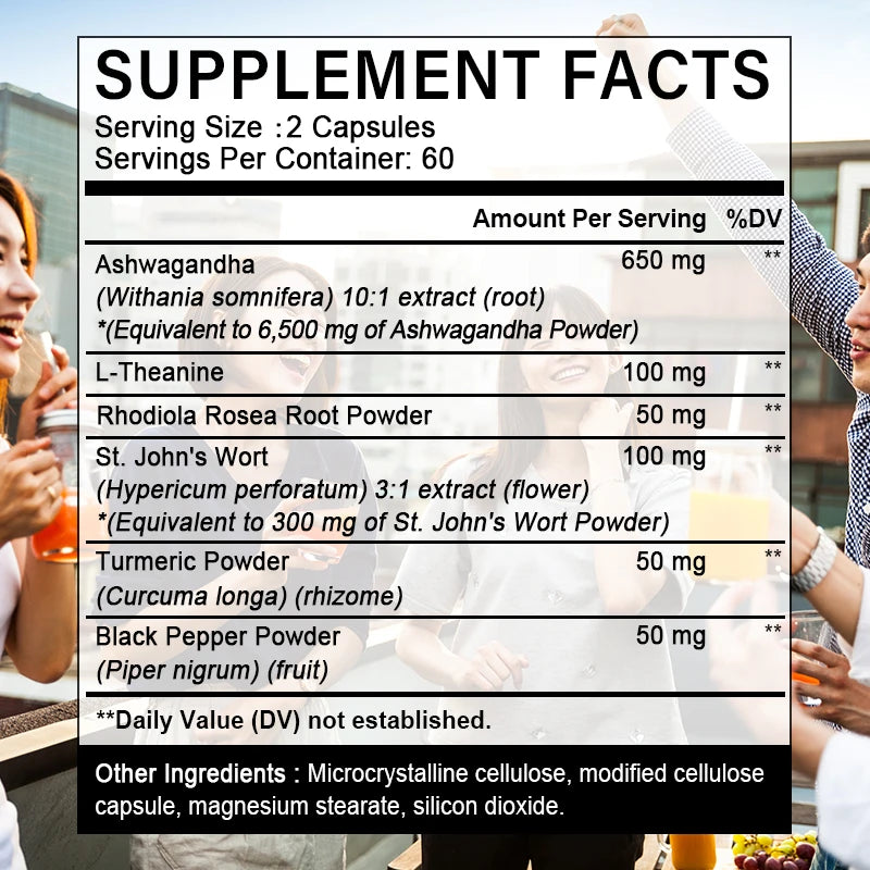Organic Ashwagandha with St. John’s Wort – Stress, Focus & Energy