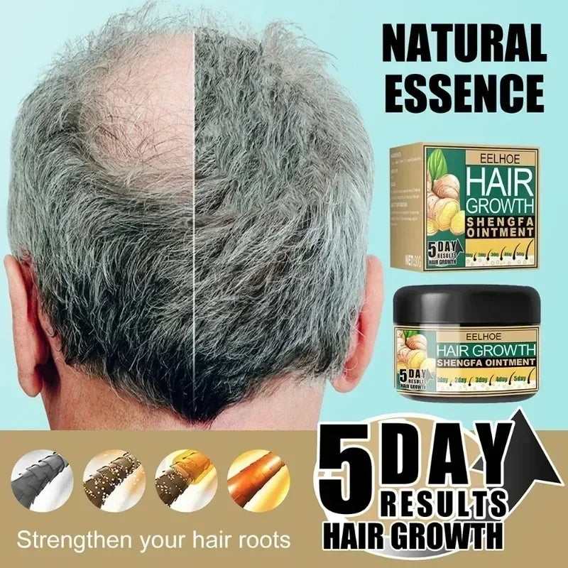 Ginger Hair Cream Hair Mask for Hair Growth Ginger Oil Prevent Loss Treatment Anti-Dandruff Smoothing Repair Care Cream