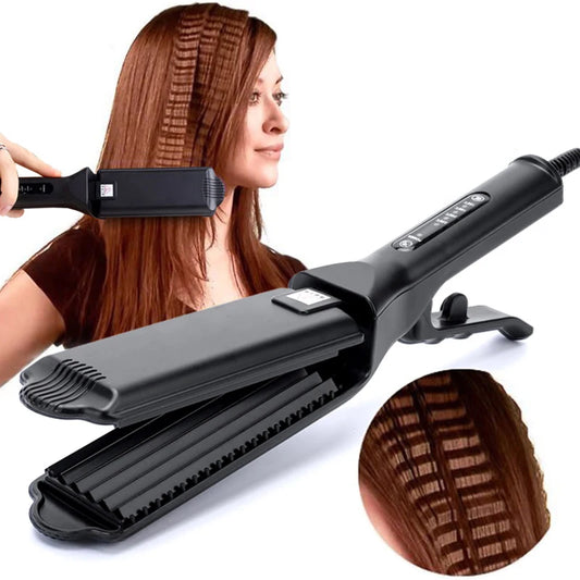 Ceramic Crimper – Corrugated Hair Curler & Waver Iron