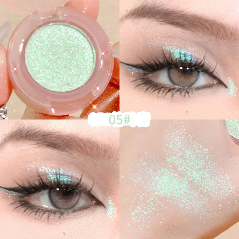 Peach Highlighter & Glitter Eyeshadow