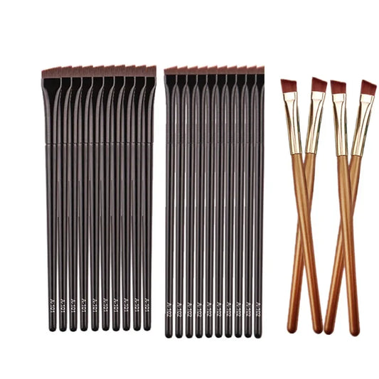 Eyebrow & Eyeliner Brush Set – Angled Makeup Tools