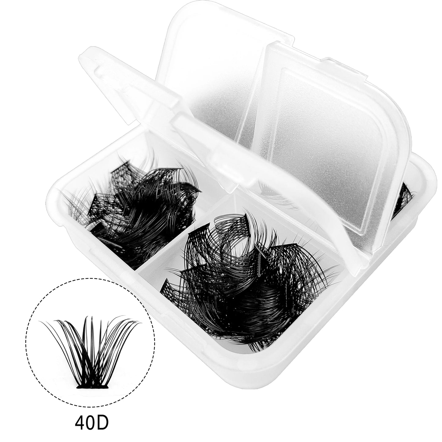96pcs Cluster Lash Extensions Faux Mink