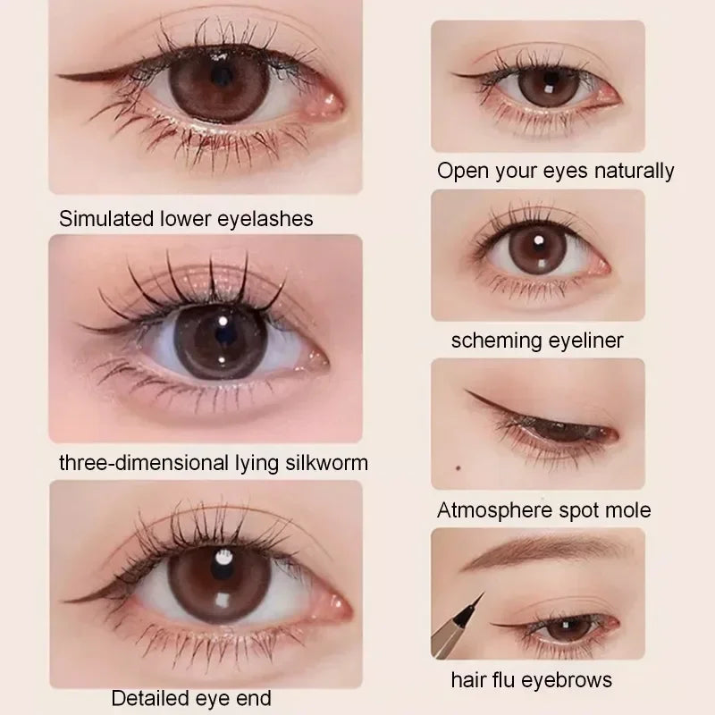 1PC Eye Makeup Liquid Eyeliner Waterproof and Sweatproof Long-lasting Quick-drying Non-smudge Eyeliner Eye Makeup