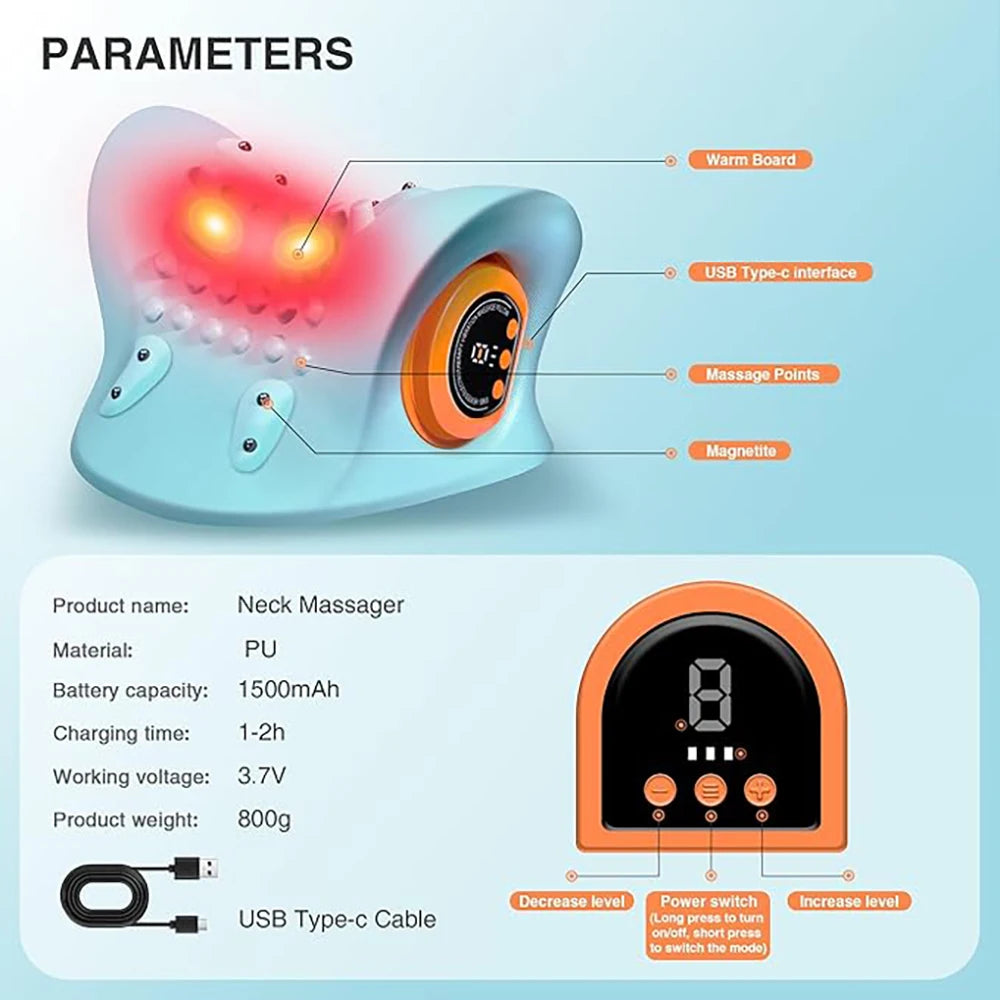 EMS Neck Massager w/ Remote