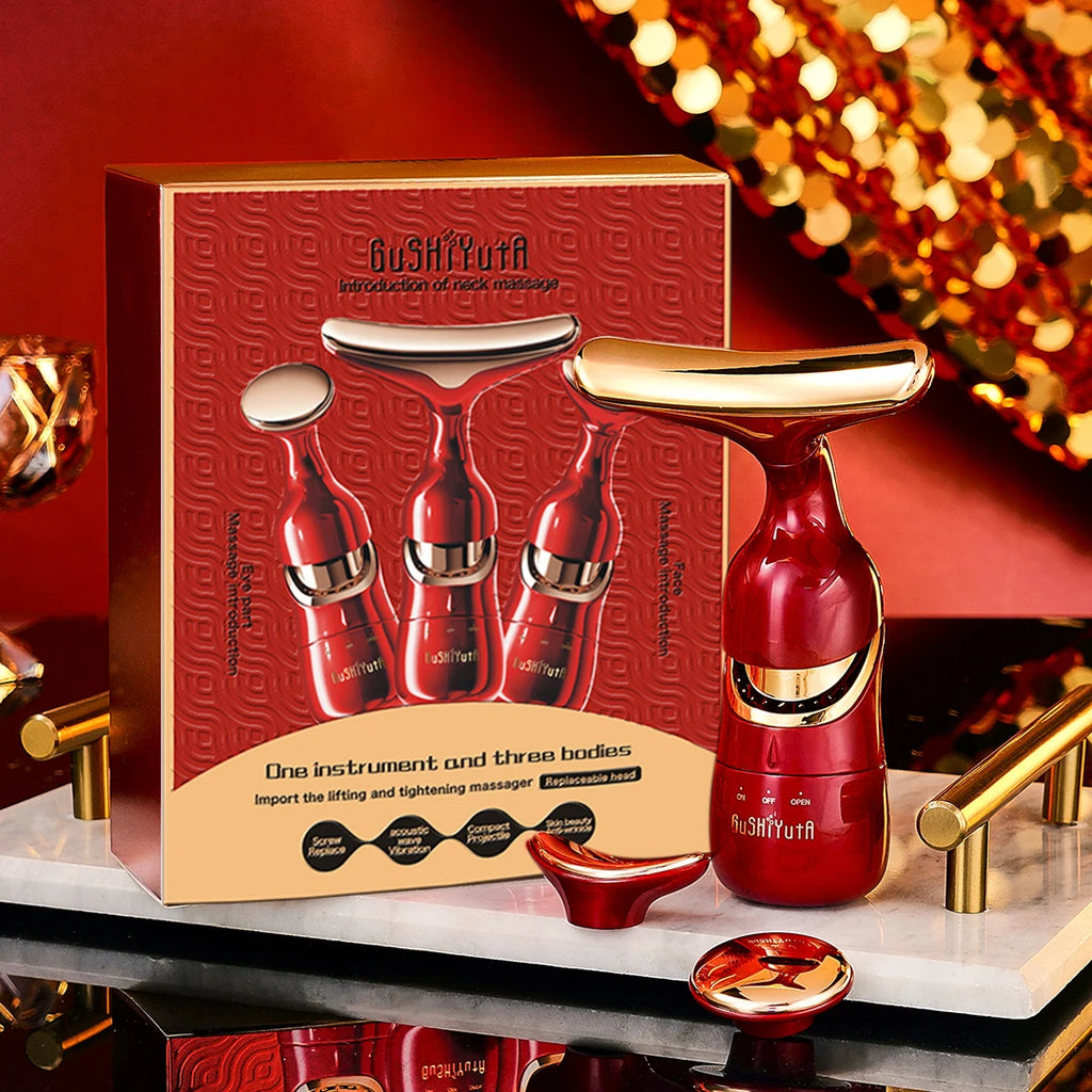 Microcurrent Face Lifting Device Anti Aging Neck Massager For Skin Tightening
